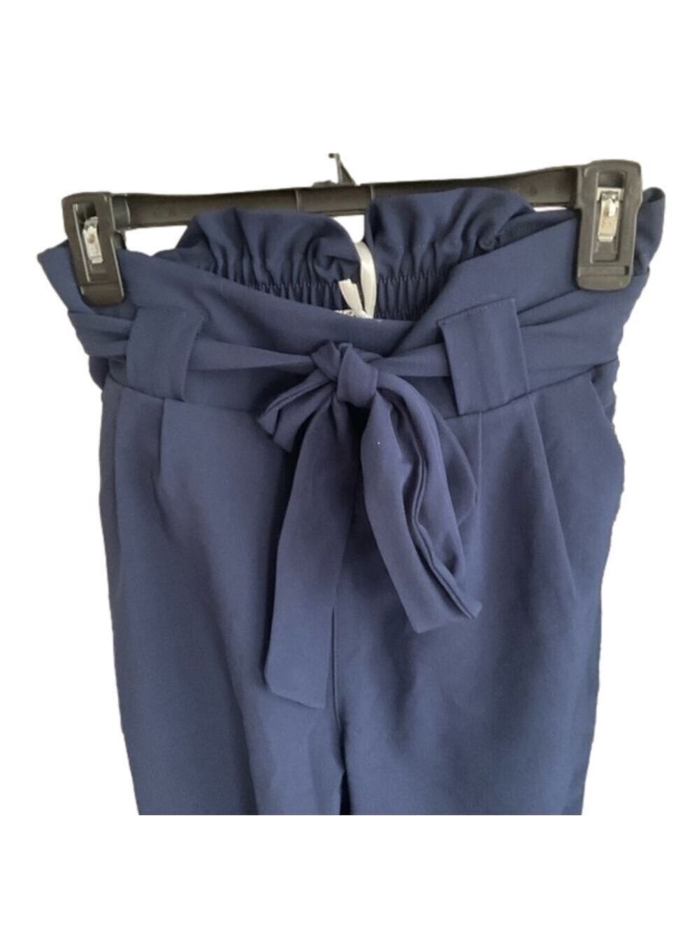 GRACE KAREN Navy Pants Bow Ankle
